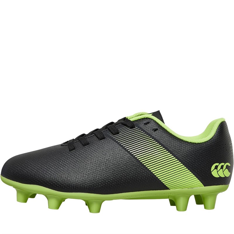 Buy Canterbury Junior Phoenix 3.0 FG Firm Ground Rugby Boots Black/Green