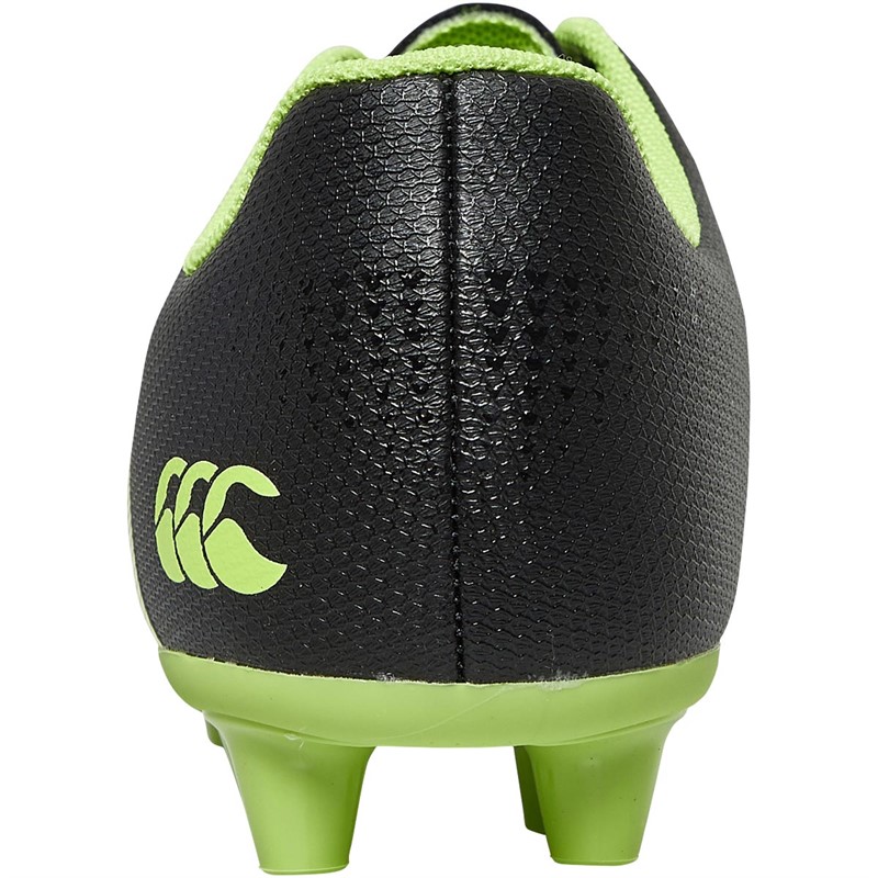 Buy Canterbury Junior Phoenix 3.0 FG Firm Ground Rugby Boots Black/Green
