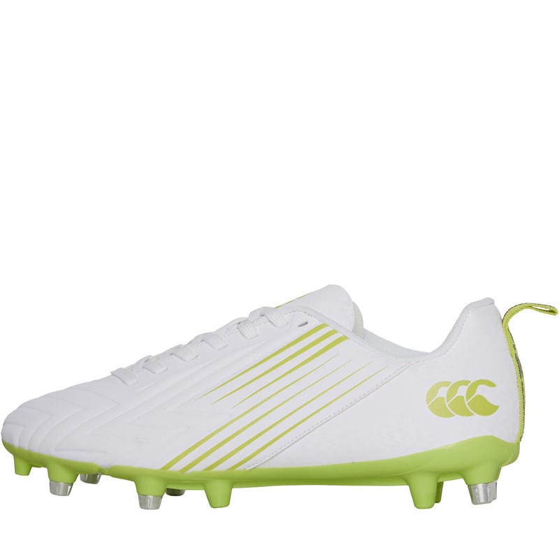 Buy Canterbury Mens Speed 3.0 SG Soft Ground Rugby Boots White/Green