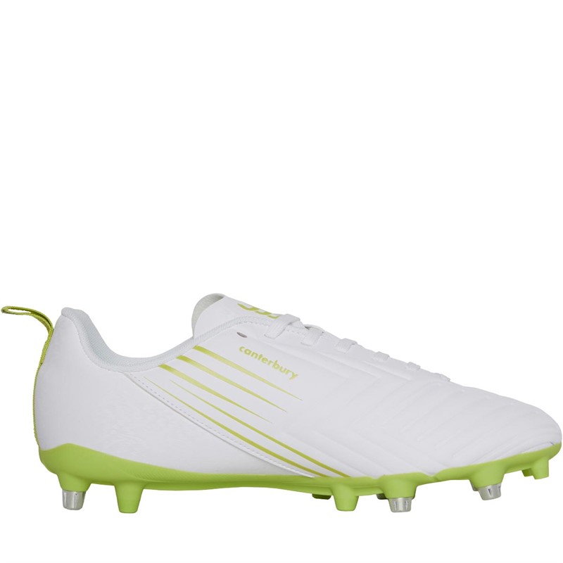 Buy Canterbury Mens Speed 3.0 SG Soft Ground Rugby Boots White/Green