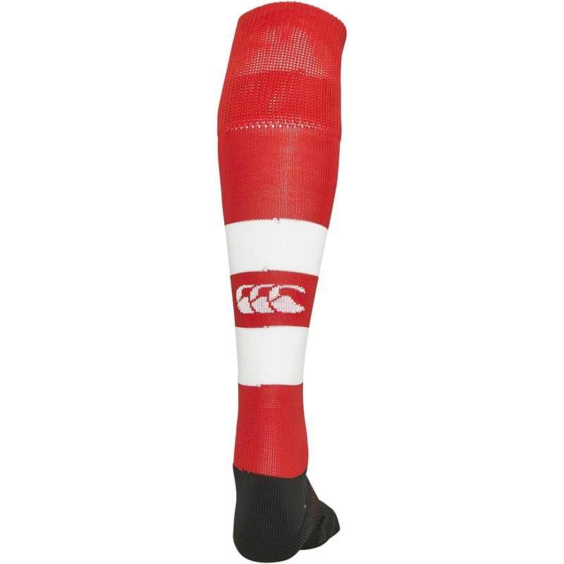 Buy Canterbury Team Hooped Rugby Socks Red/White