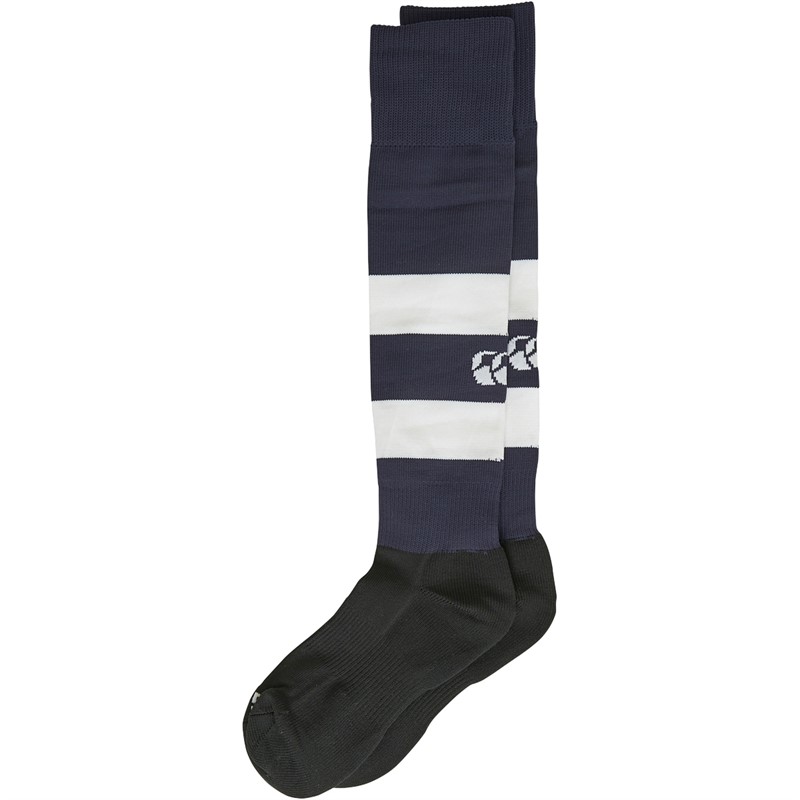 Buy Canterbury Team Hooped Rugby Socks Navy/White