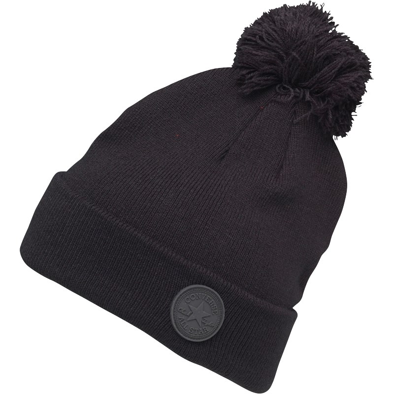Buy Converse Knitted Bobble Hat Black