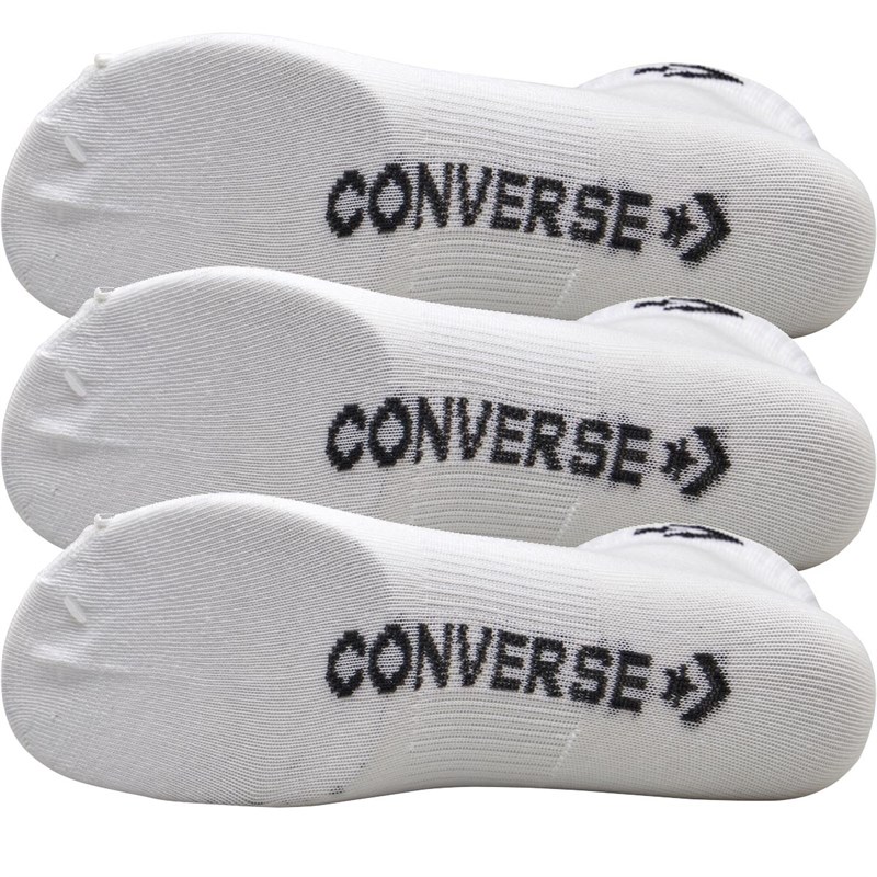 Buy Converse Three Pack Quarter Socks White