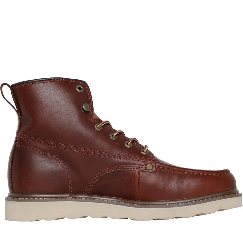 Buy Caterpillar Mens Glenrock Boots Leather Brown