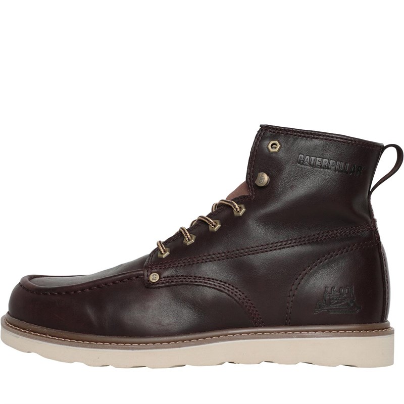 Buy Caterpillar Mens Glenrock Boots Deep Mahogany
