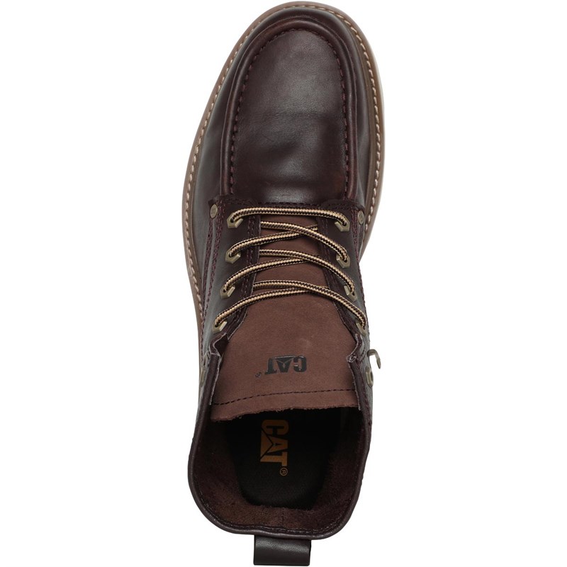 Buy Caterpillar Mens Glenrock Boots Deep Mahogany