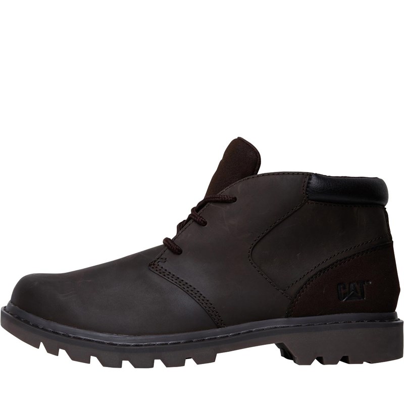 Buy Caterpillar Mens Stout Boots Dark Brown