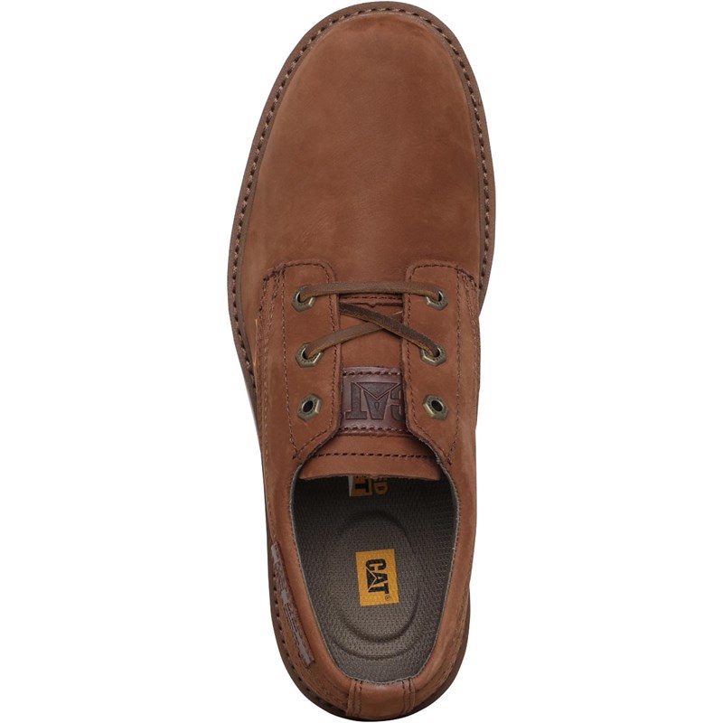 Buy Caterpillar Mens Jackson Low Shoes Leather Brown