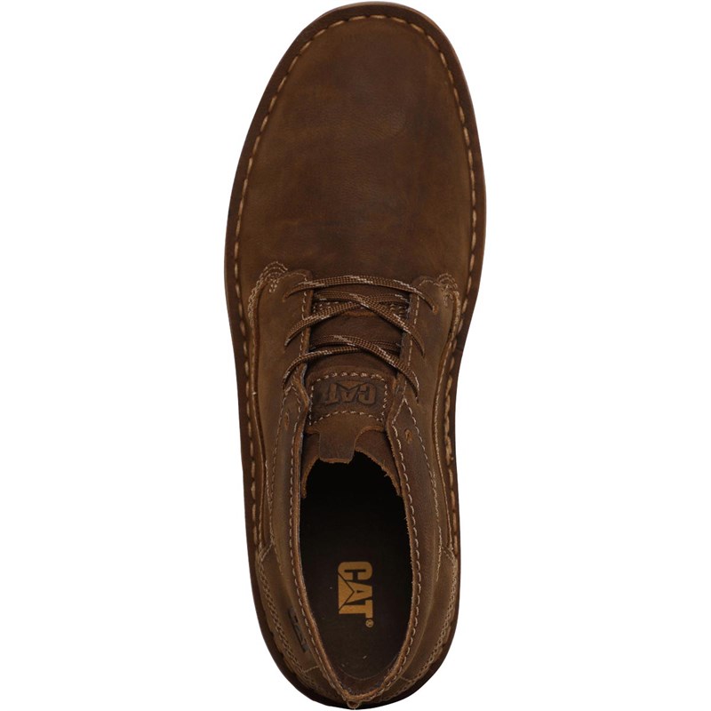 Buy Caterpillar Mens Quartz Hi Boots Danish Brown