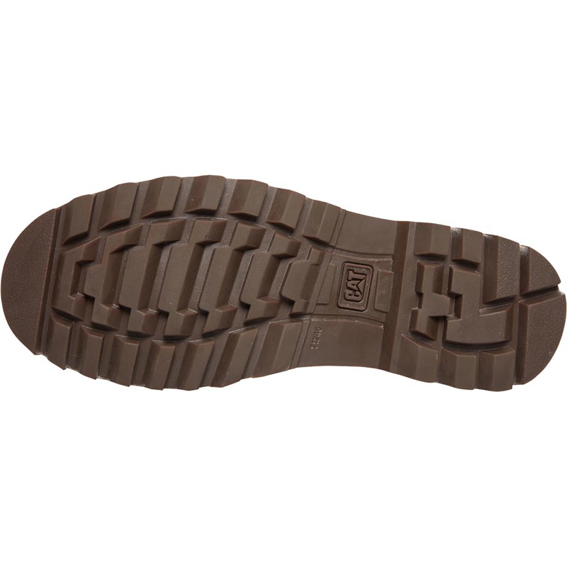 Buy Caterpillar Mens Rework Boots Leather Brown