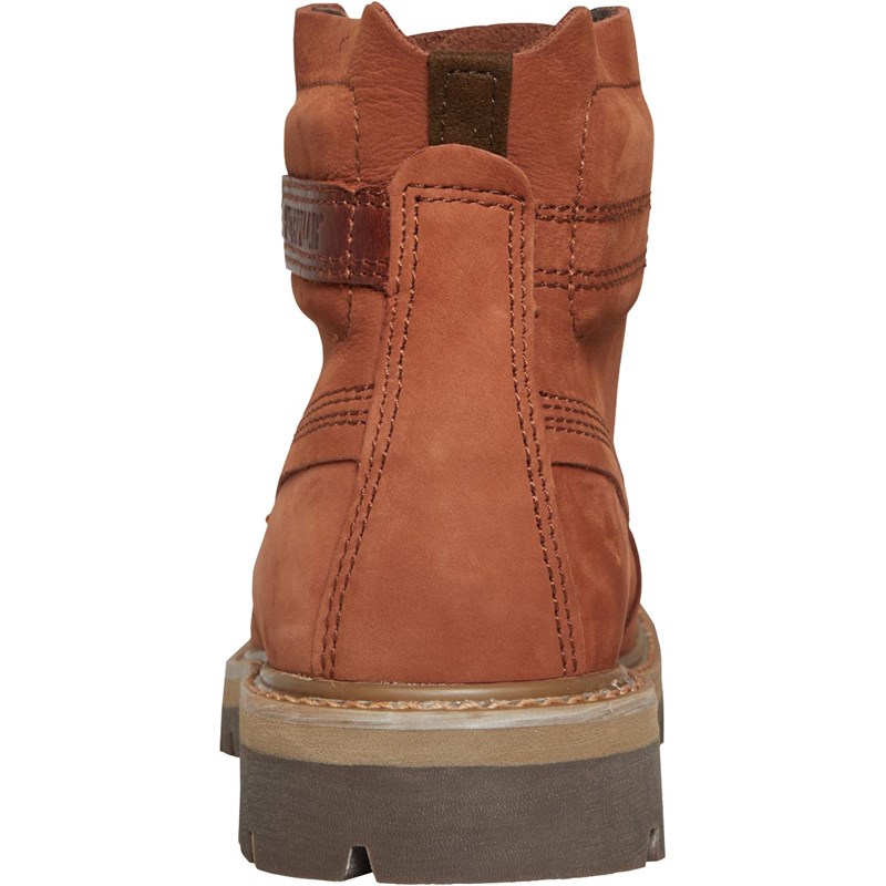 Buy Caterpillar Mens Rework Boots Leather Brown