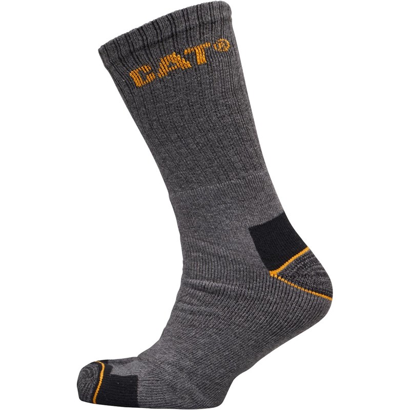 Buy Caterpillar Mens Workwear Three Pack Crew Socks Navy/Light Grey