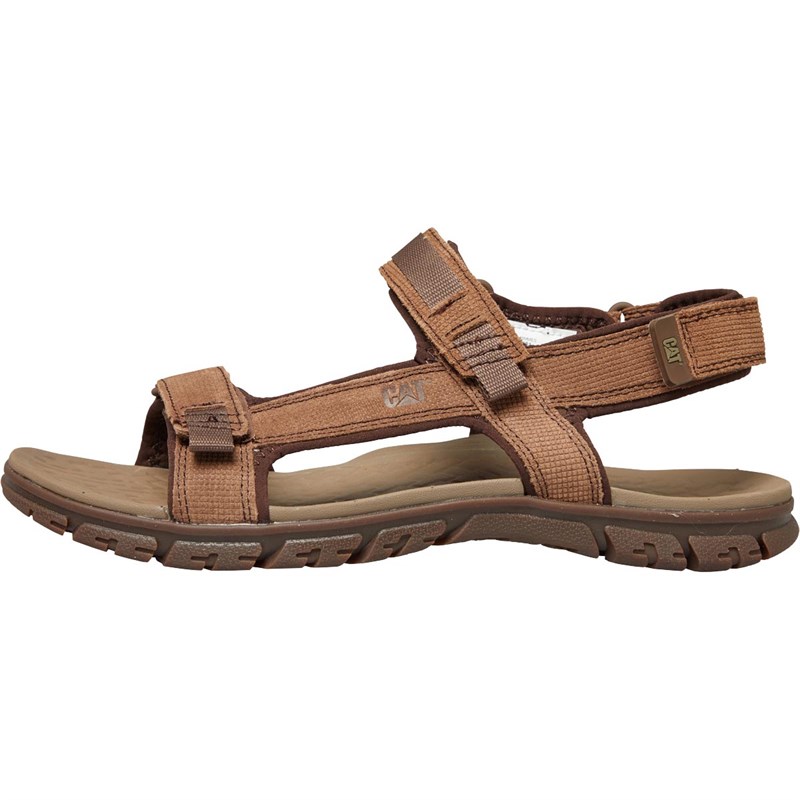 Buy Caterpillar Mens Aitchison Sandals Dark Earth