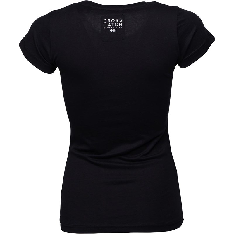 Buy Crosshatch Womens Kayla Womens TShirt Black Beauty