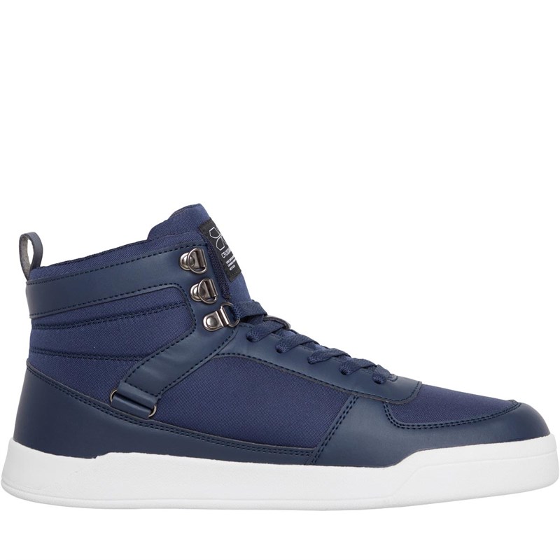 Buy Crosshatch Mens Fellmarsh High Top Trainers Navy