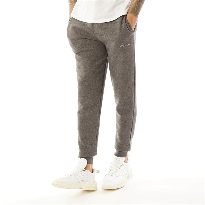 Buy Crosshatch Mens Complainz Joggers Charcoal Marl