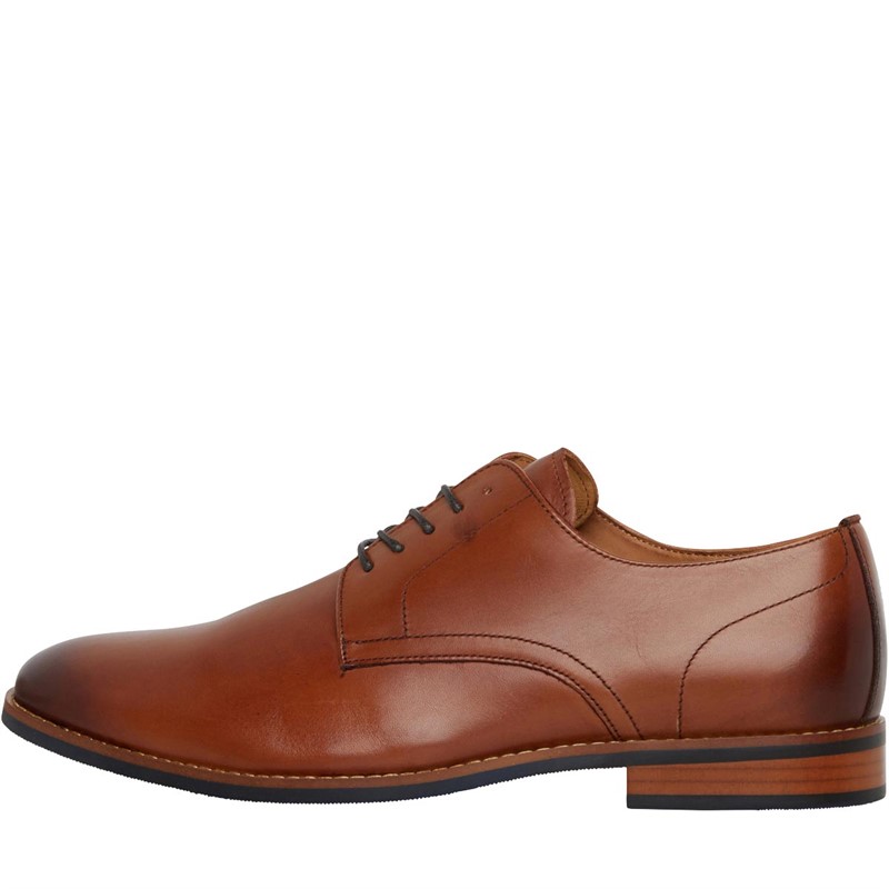 Buy Dune Mens London Suffolks Leather Smart Gibson Shoes Tan