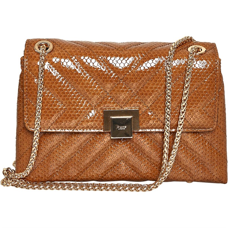 Buy Dune Womens Small Quilted Shoulder Bag Toffee