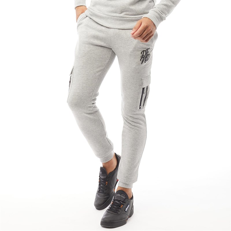Buy DFND London Mens Cargo Joggers Grey