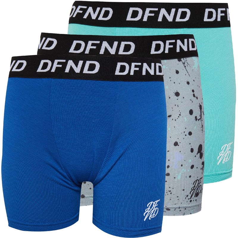 Buy DFND London Junior Boys Boxers Three Pack Multi