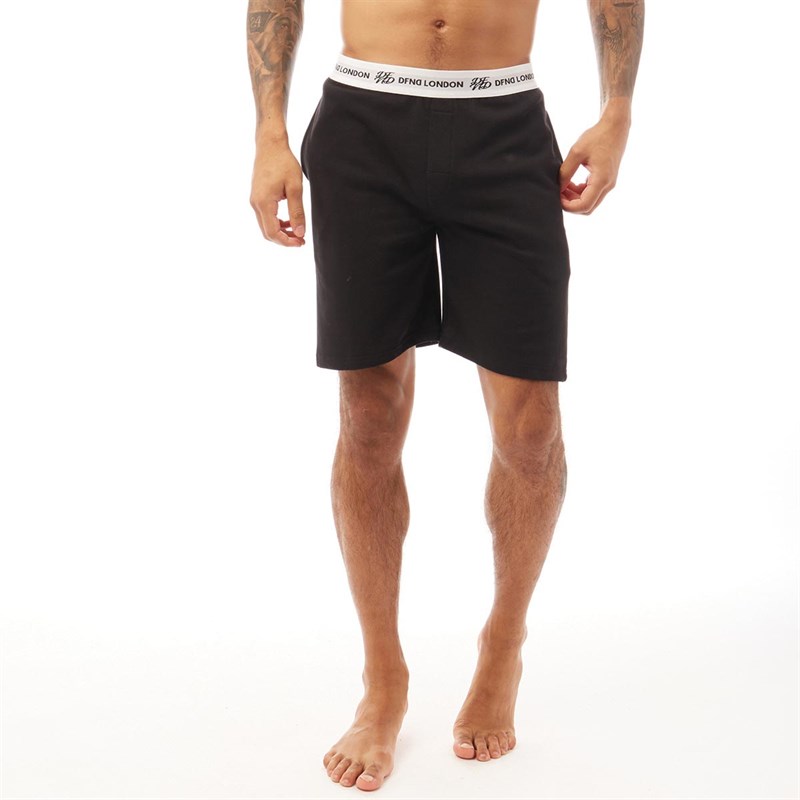 Buy DFND London Mens Capital Loungewear Shorts Black