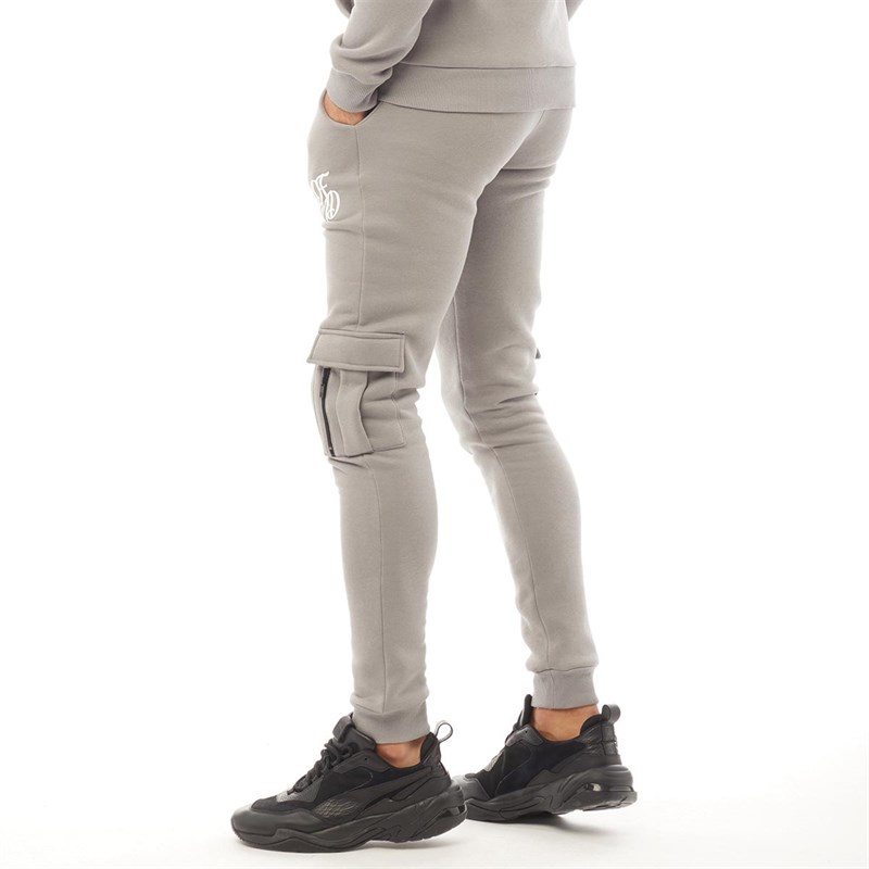 Buy DFND London Mens Cargo Joggers Grey