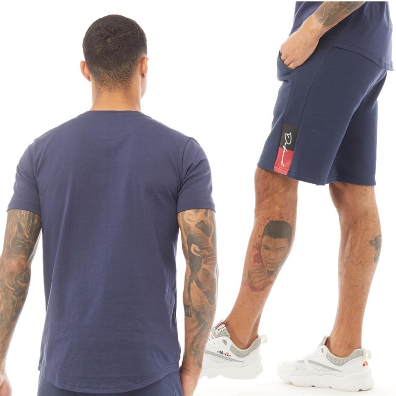 Buy DFND London Mens TShirt And Shorts Twinset Navy