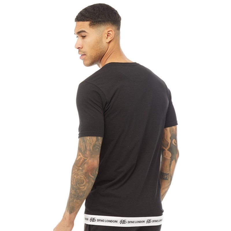 Buy DFND London Mens Parker Loungewear TShirt Black