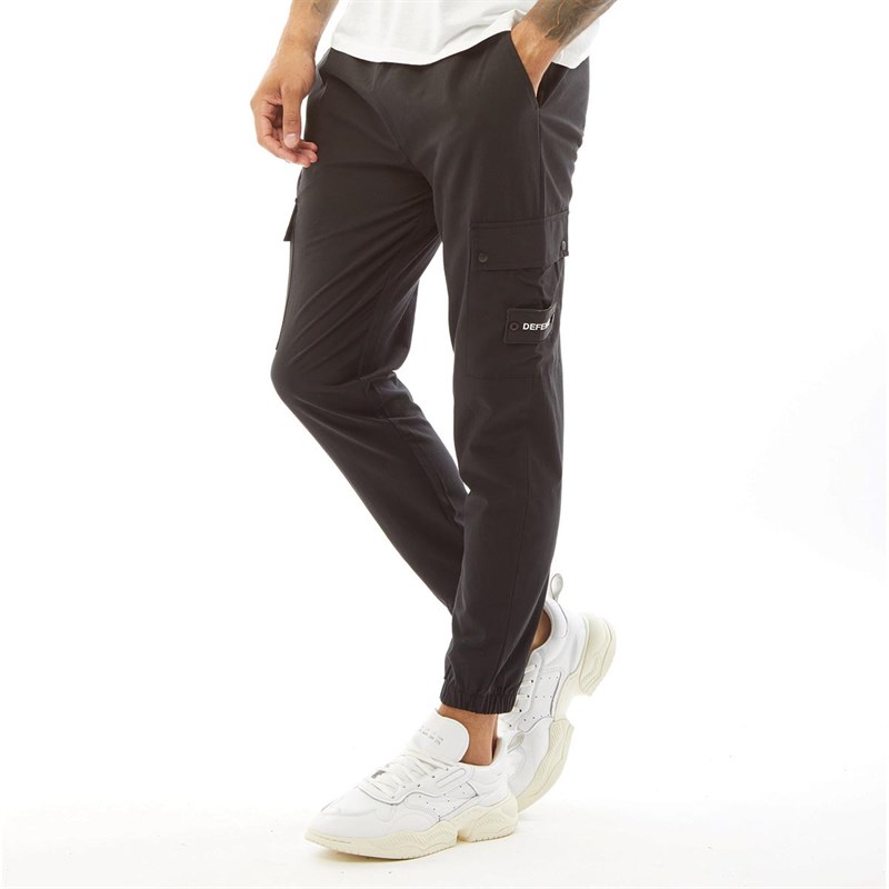 Buy DFND London Mens Surface Cargo Pants Black