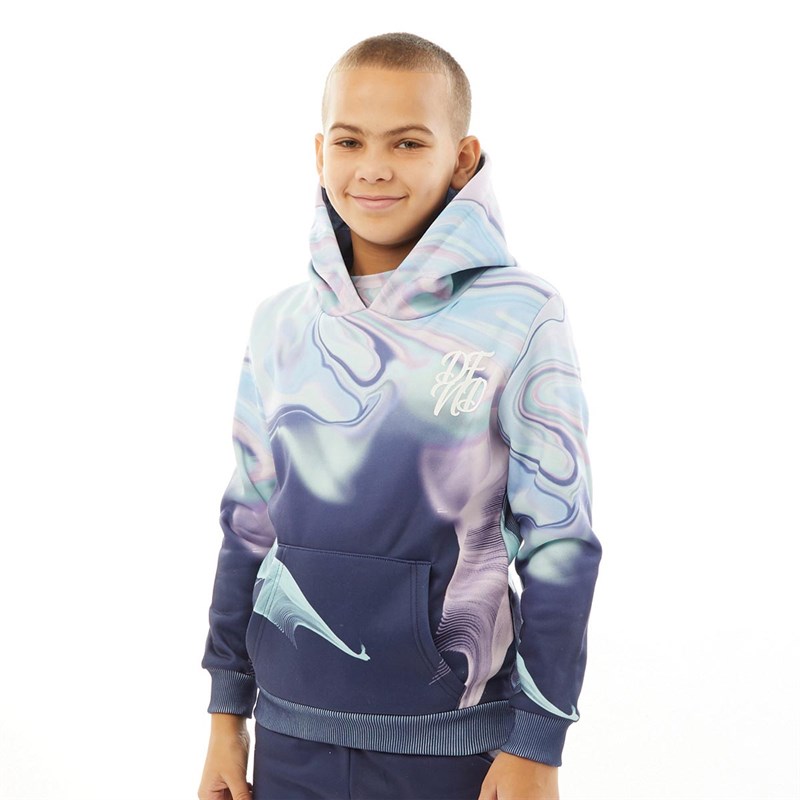 Buy DFND London Boys Pastel Waves Print Hoodie Multi