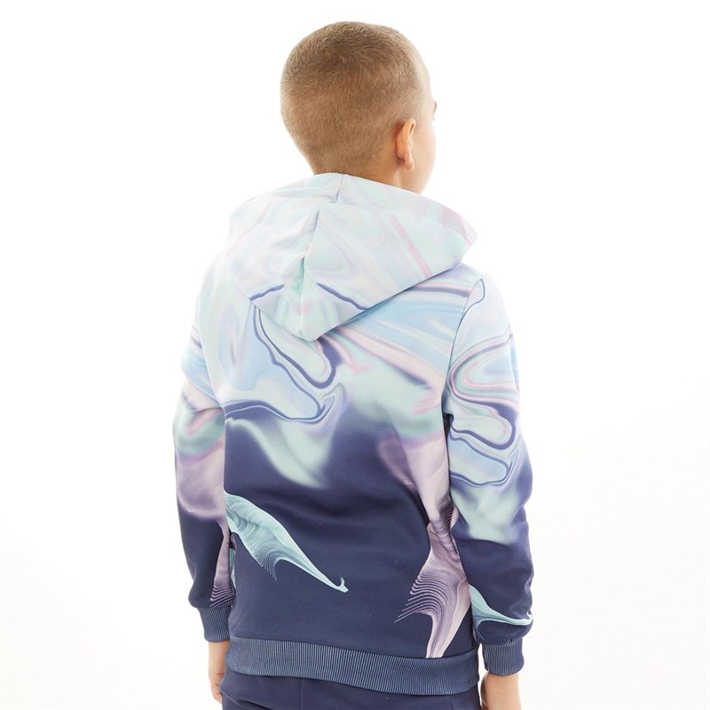 Buy DFND London Boys Pastel Waves Print Hoodie Multi