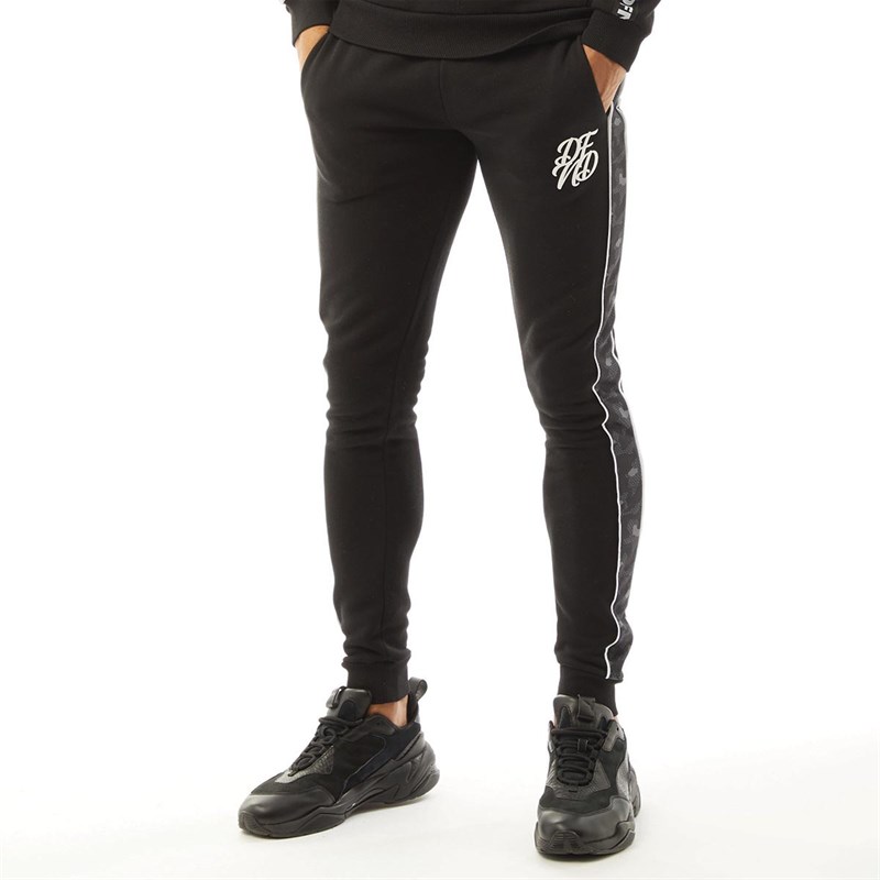 Buy DFND London Mens Nova Joggers Black