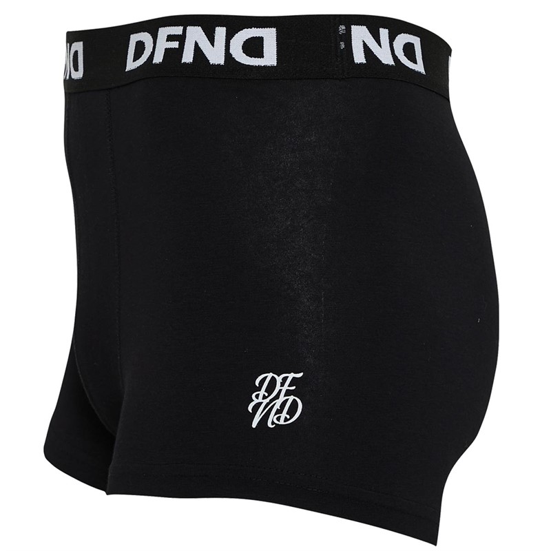 Buy DFND London Mens Johnson Five Pack Boxers Black