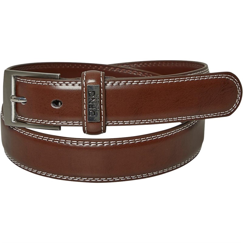 Buy DFND London Mens Leather Belt Brown