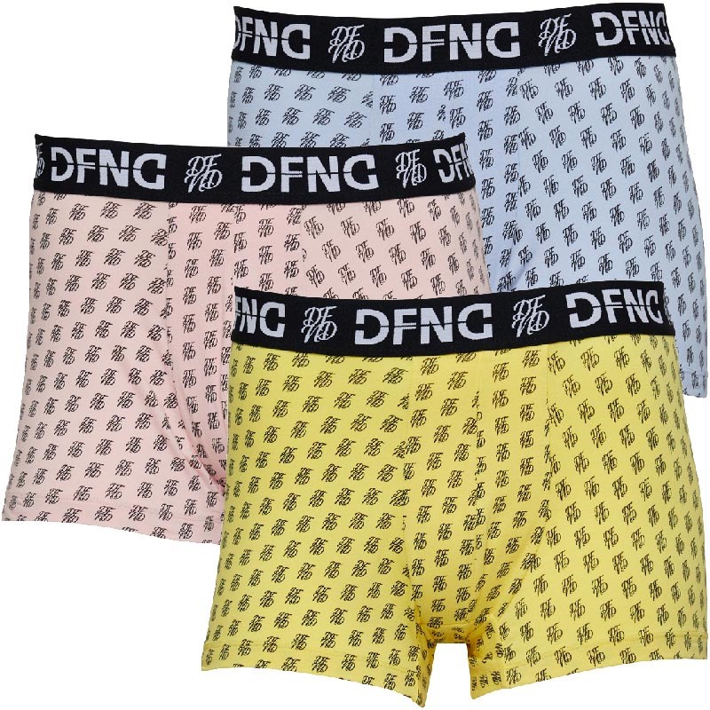 Buy DFND London Mens Galaxy Boxers Blue/Pink/Lemon