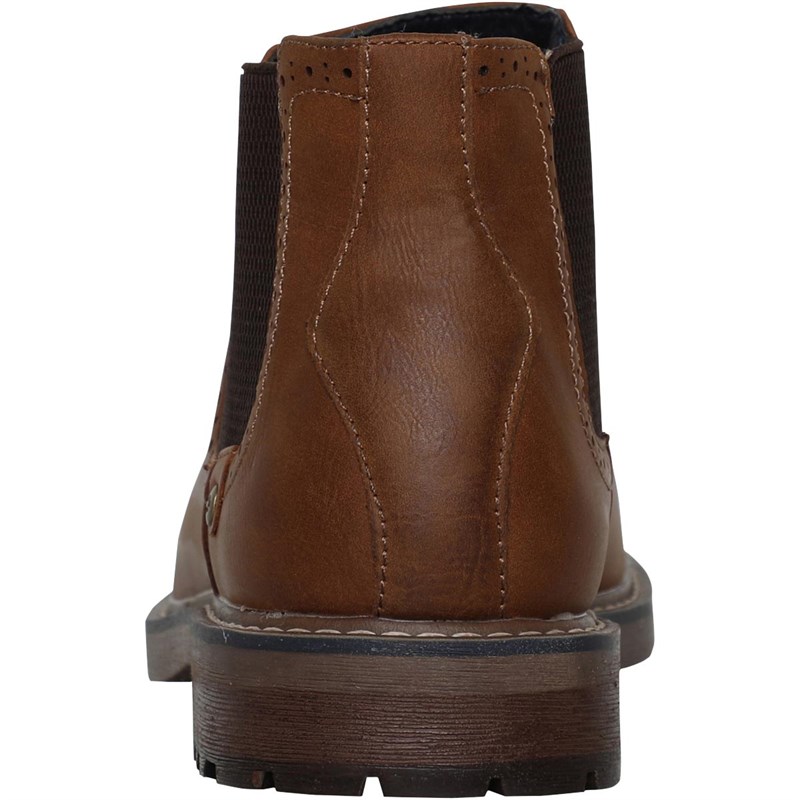 Buy Deakins Mens Eastside Brogue Chelsea Boots Tan