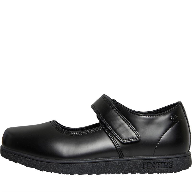 Buy Deakins Girls Devon Mary Jane School Shoes Black