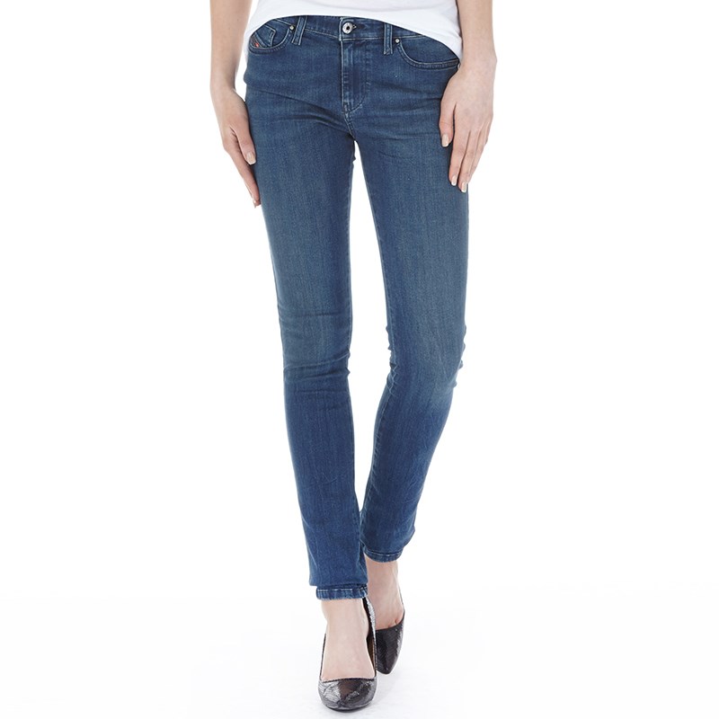 Buy Diesel Womens Skinzee 0836T Super Skinny Jeans Medium Blue