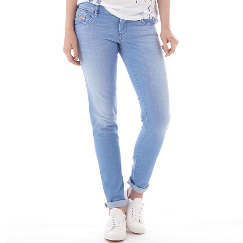 Buy Diesel Womens Getlegg 0RT14 Skinny Jeans Blue Denim