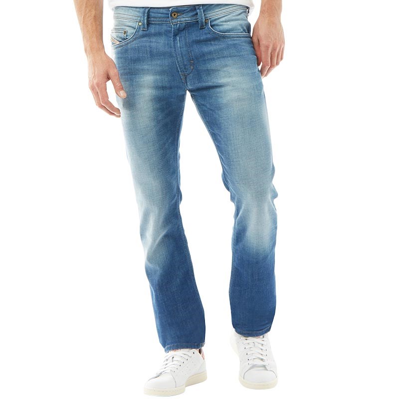 Buy Diesel Mens Thavar 0855G Skinny Fit Jeans Blue