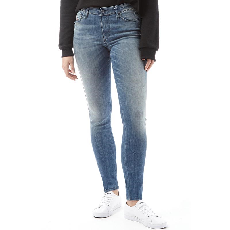 Buy Diesel Womens Skinzee 0679W Super Skinny Fit Jeans Medium Blue