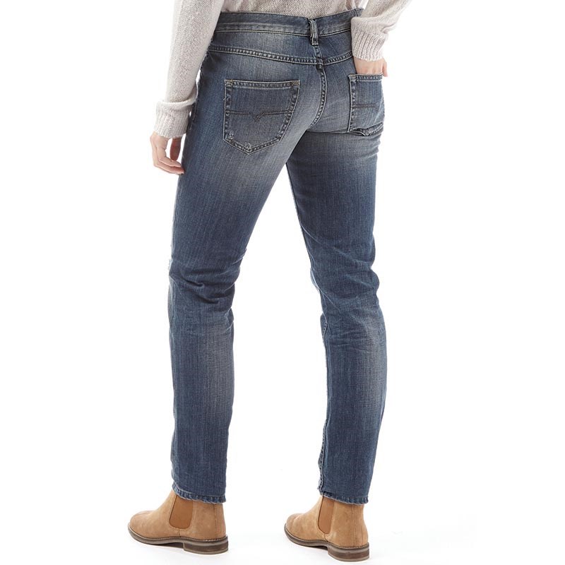 Buy Diesel Womens Belthy 08535 Straight Fit Jeans Medium Blue