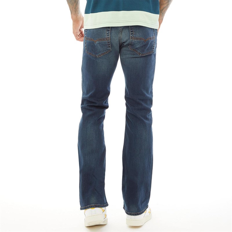 Buy Diesel Mens Zatiny 084BU Bootcut Jeans Blue