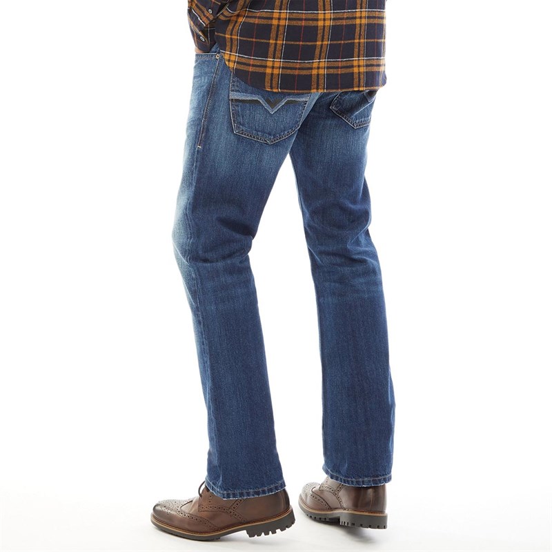 Buy Diesel Mens Zatiny 008XR Bootcut Jeans Blue