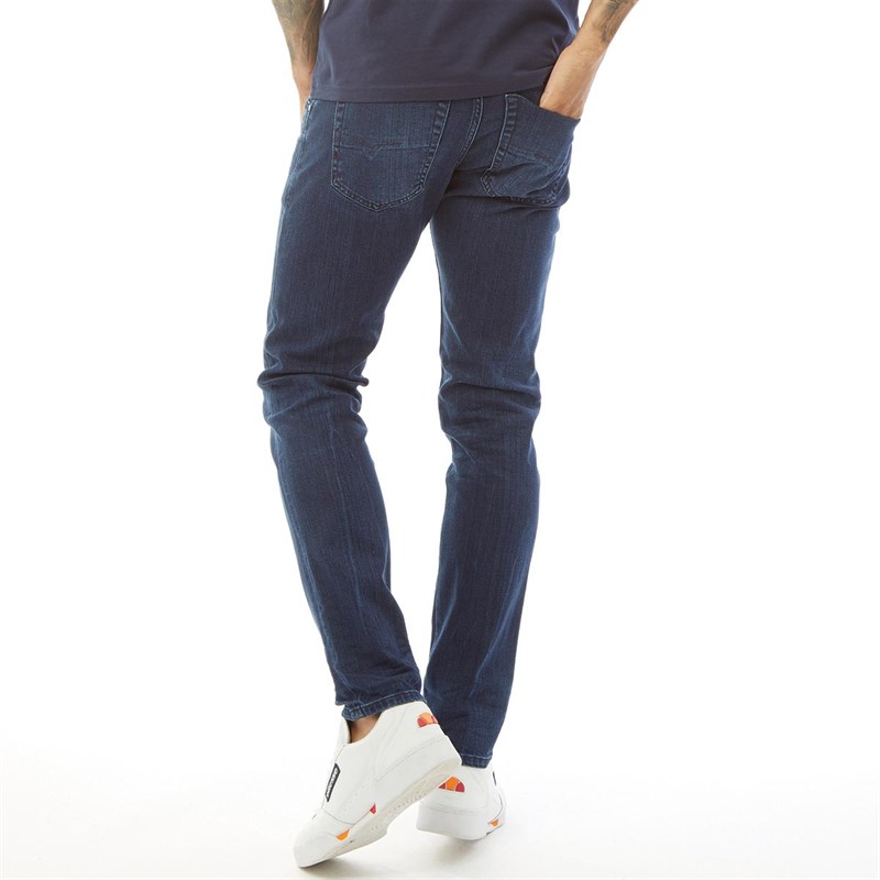 Buy Diesel Mens D Bazer 083AT Tapered Jeans Blue