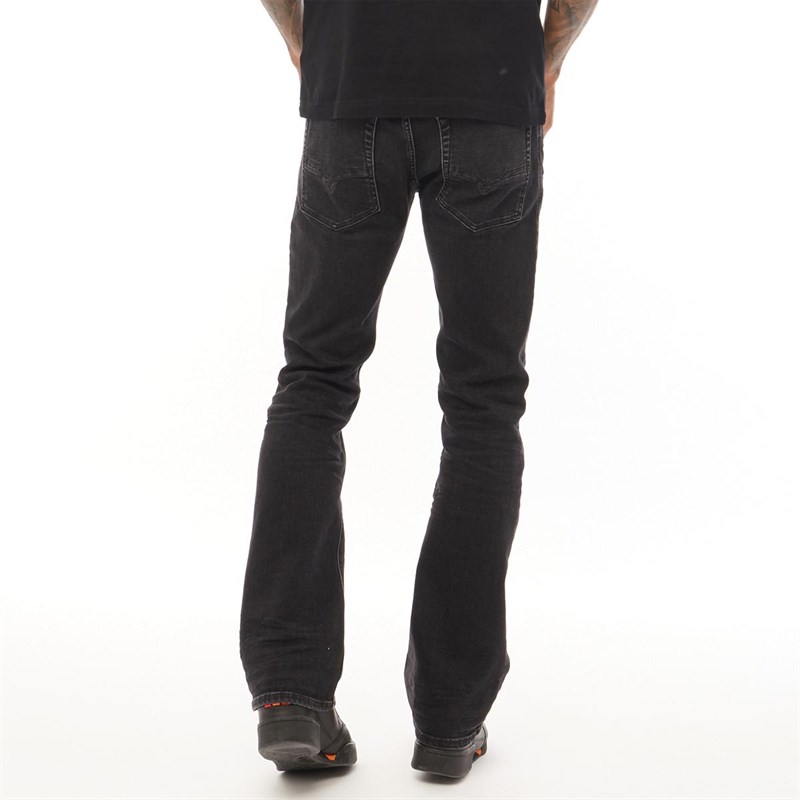 Buy Diesel Mens Zatiny R4Q80 Regular Bootcut Fit Jeans Black