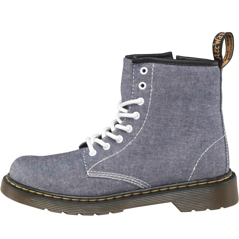 Buy Dr Martens Junior Delaney Boots Chambray Blue