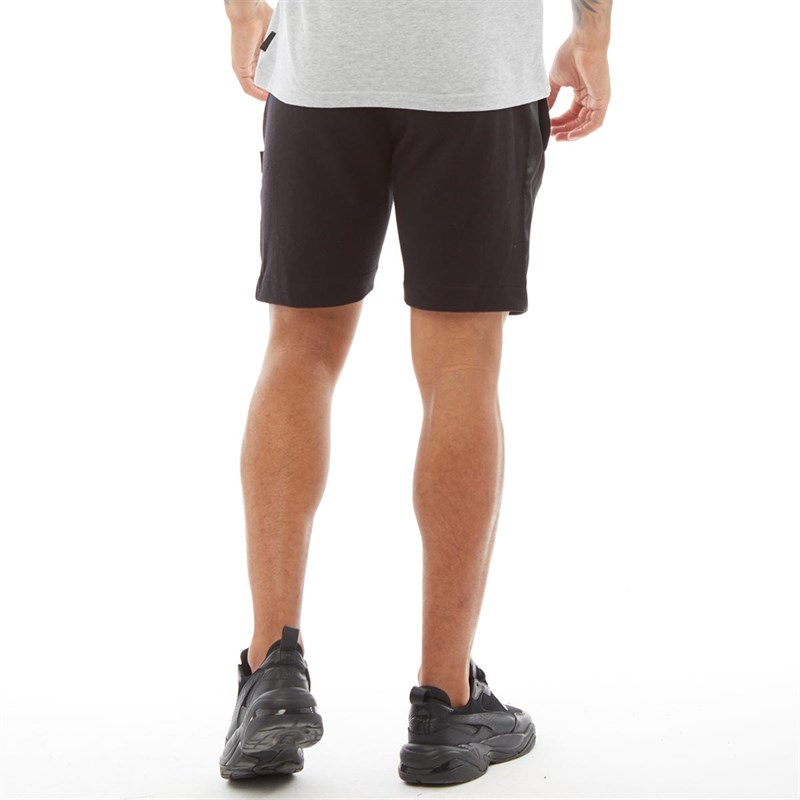 Buy Dstruct Mens Jogger Shorts Satin Tape Black