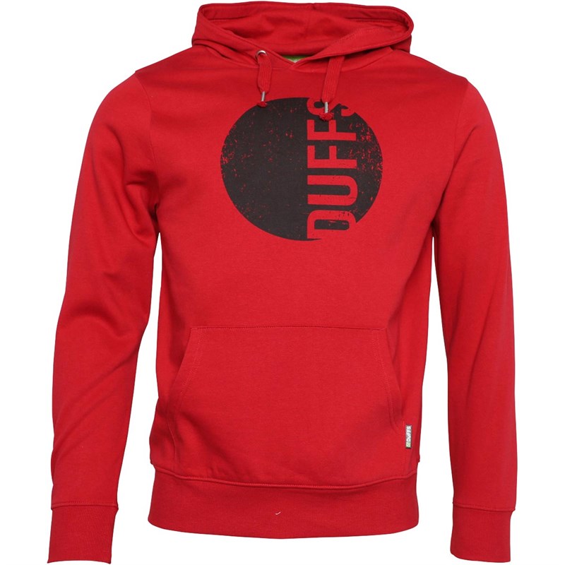Buy DuFFS Mens Hoodie Dark Red